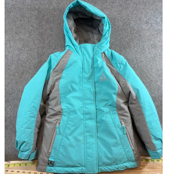 Gerry 3 In 1 Jacket Kids Small 7/8 Blue Hoodie Winter Ski Puffer Coat Gorpcore - Picture 1 of 8